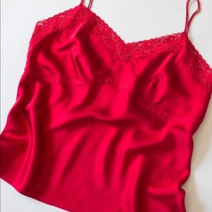 🌹 RED SILK TANK TOP 🌹